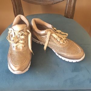 Gold Shimmer Training Fashion Sneaker